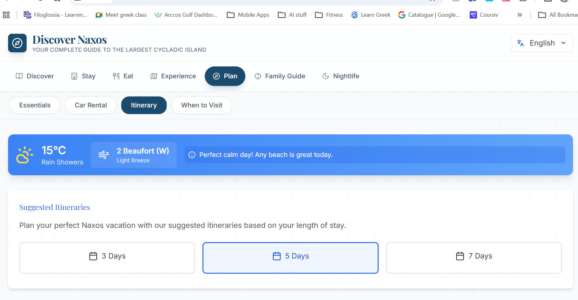 User Journey Interface
